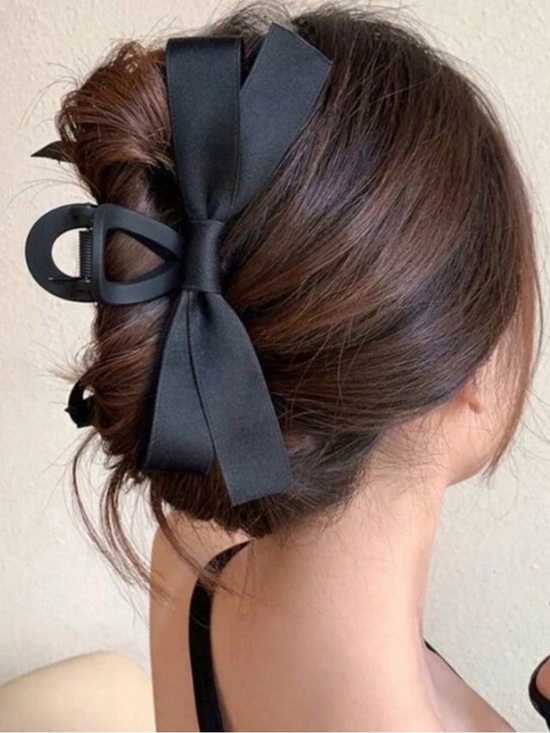 Anthropologie Accessories - New! Anthropologie Black Bow Hair Claw Clip NWOT